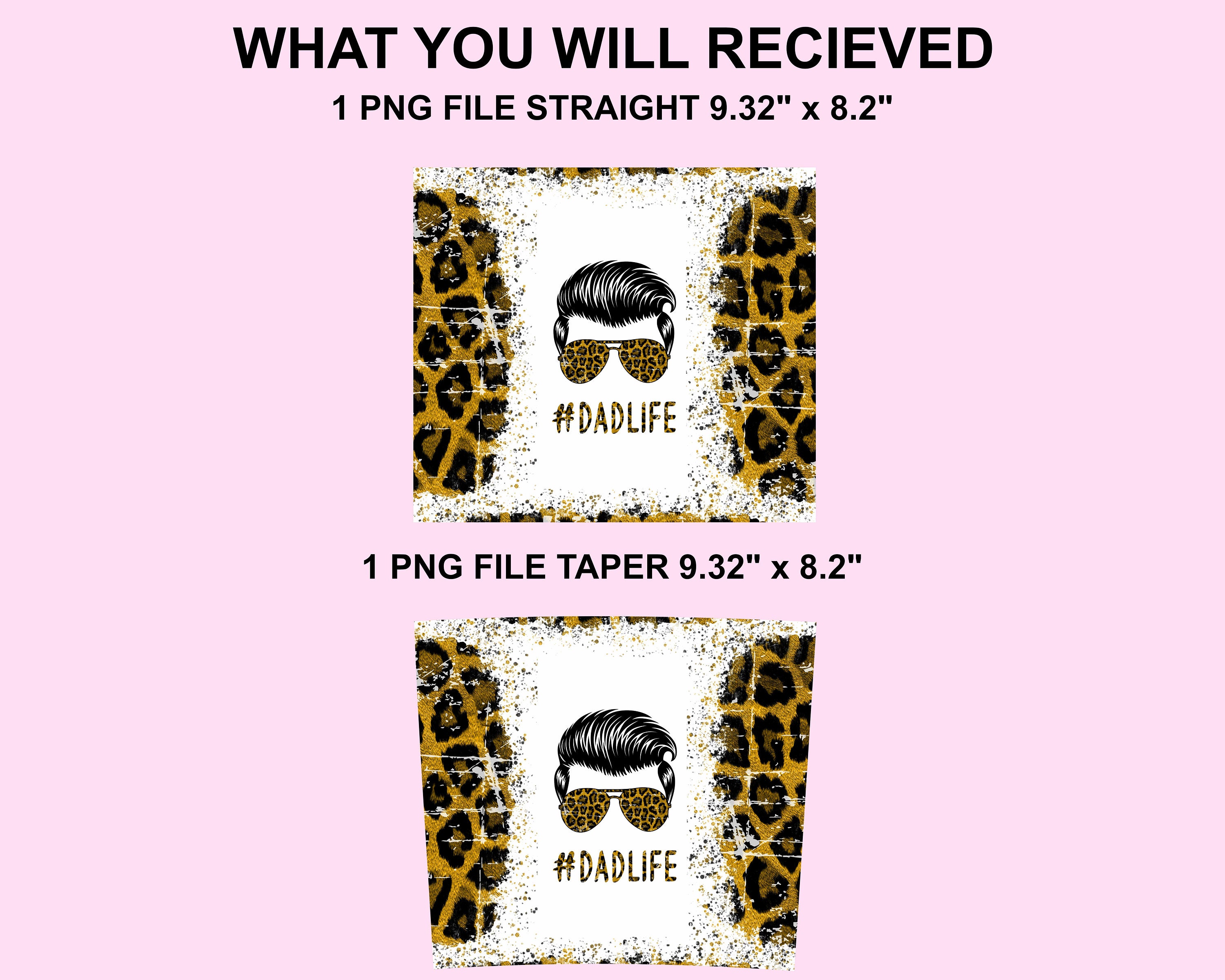 Hashtag dad life dadlife Leopard 20 oz Straight Tumbler Etsy