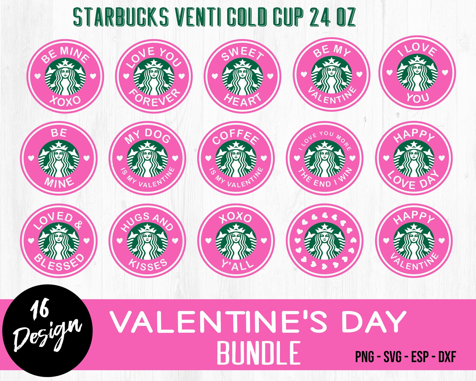 16 Valentine's Day Starbucks Ring Bundle Starbucks | Etsy