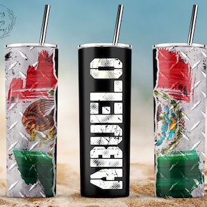 Abuelo Mexican Flag Tumbler, 20oz Skinny Tumbler Sublimation Wrap Designs Template, Fathers day Tumbler - PNG Digital Download