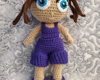 Handmade crochet doll, princess doll, stuffed doll, cuddle doll, amigurumi girl, plush toys