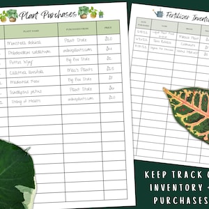 Houseplant Journal Printable Plant Care Planner Tracker image 4