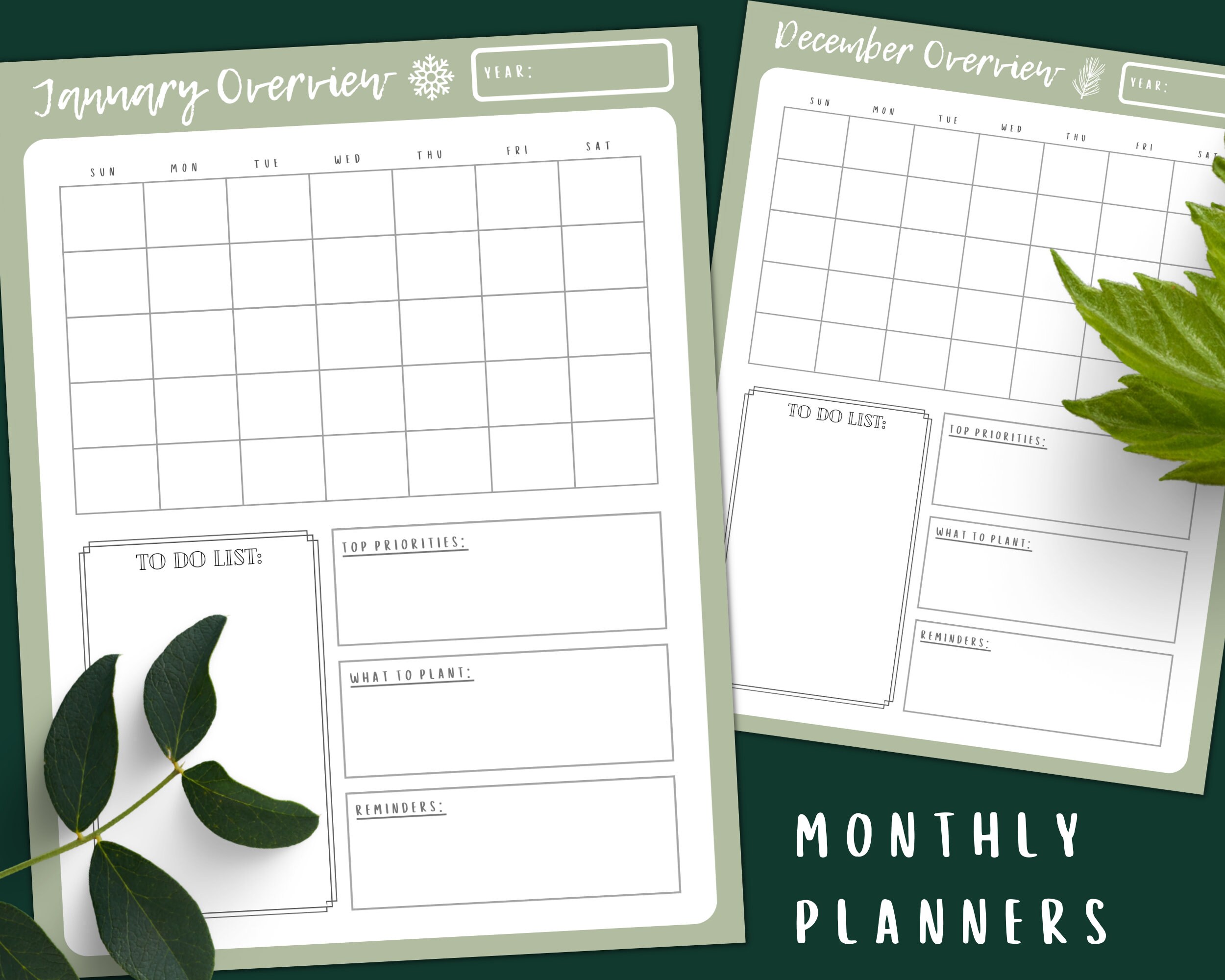 Garden Planner Printable, Vegetable Plant Tracker, Gardening Calendar ...