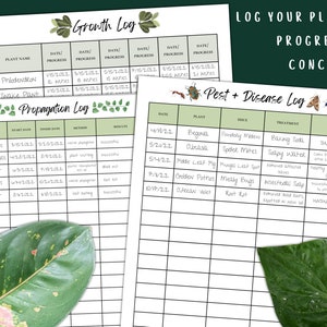 Houseplant Journal Printable Plant Care Planner Tracker image 5