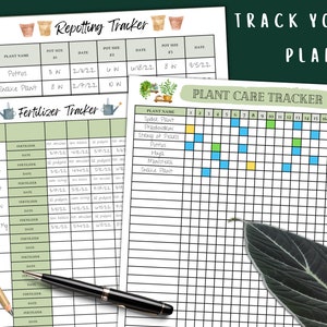 Houseplant Journal Printable Plant Care Planner Tracker image 3
