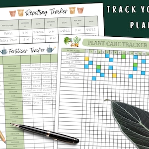 Houseplant Journal Printable - Plant Care Planner Tracker image 3