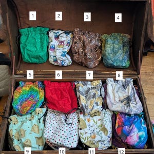 Small Fabric Dice Bags