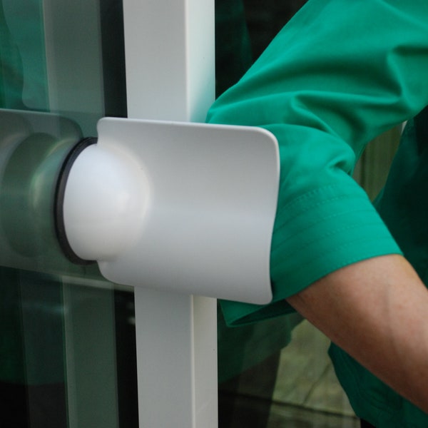 The Doorhickey is the SMART, SAFE, hands-free way to SLIDE glass doors!  Buy 2!  One for the inside and one for the outside!