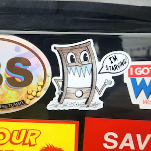 Gilly the Guillotine Sticker