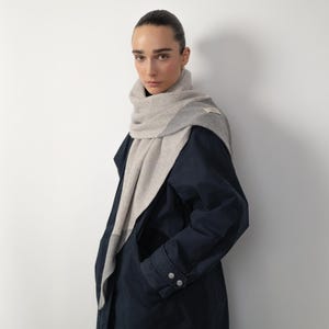 Bufanda triangular 100 % cachemira - Pañuelo colgante suave reciclado
