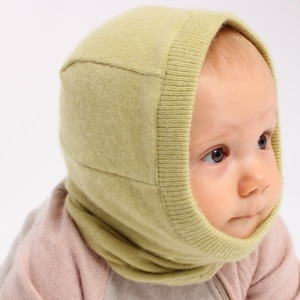 100% Cashmere Wool Kids Balaclava/Can be worn as a Face Mask,Hood,Neck Warmer instead of a hat/Great for outdoor in fall season/Baby Toddler