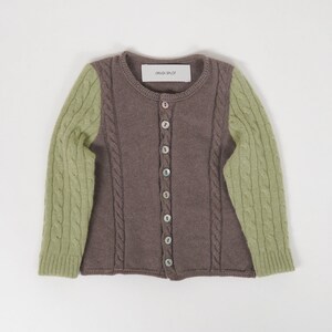 Upcycled Pure Cashmere Baby Cardigan, 6-12m image 2