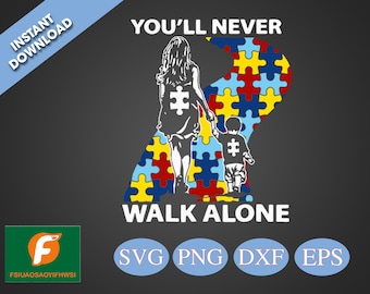 Never Walk Alone Svg Etsy