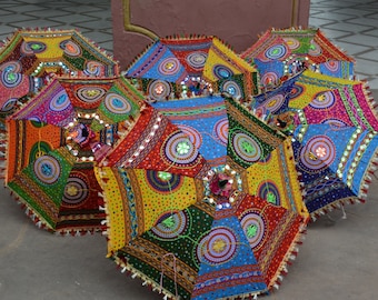 Wholesale Lot Of Decorative Umbrella Sun Parasol Haldi, Mehndi Wedding Birthday Party, Indian Decoration Umbrella 24 Inches