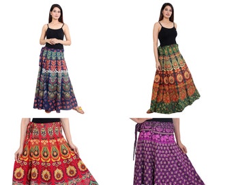 Indian Cotton Printed Handmade Wrap Skirt