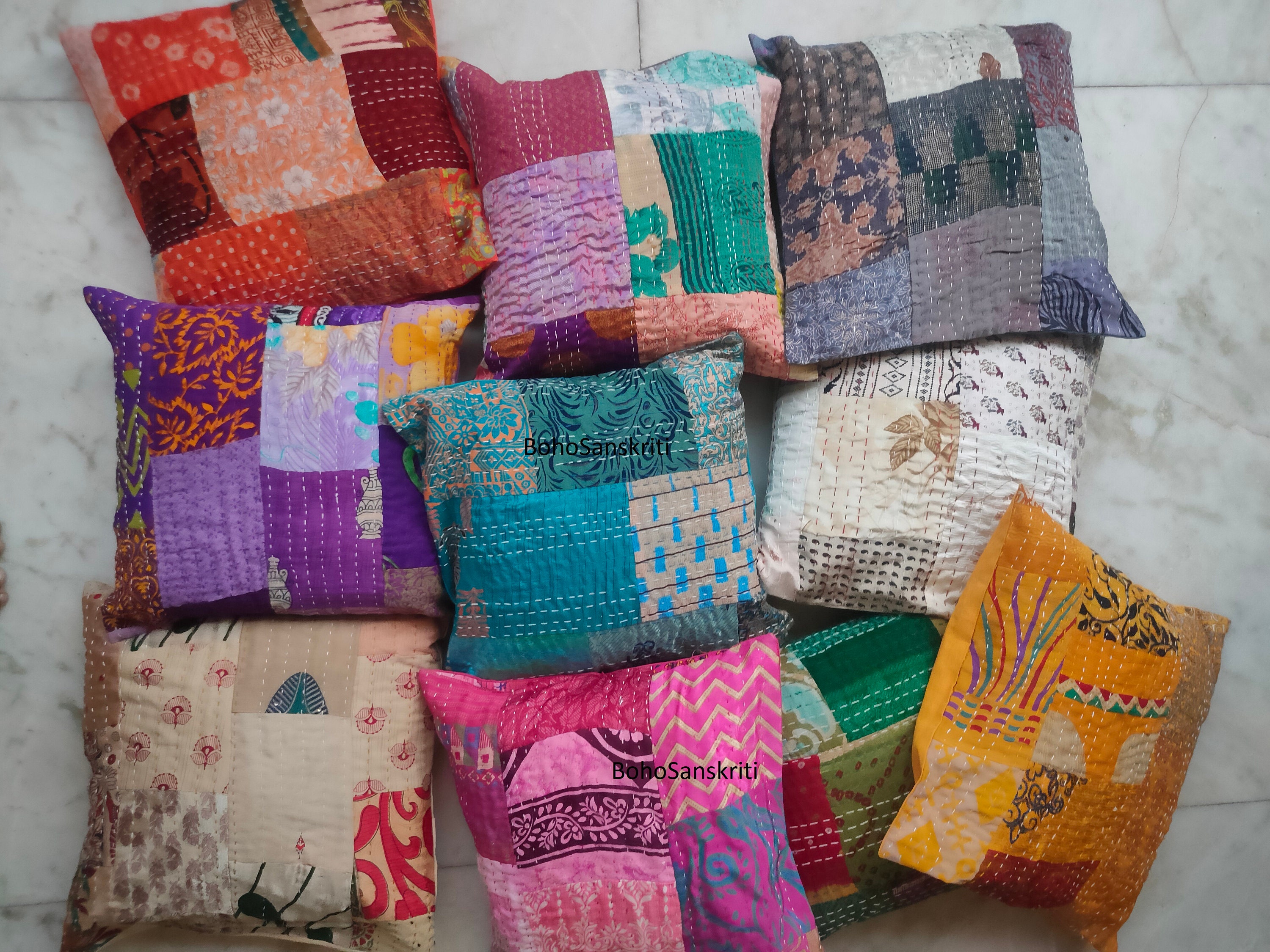Indian Silk Pillow - Etsy Indian Silk Pillow - Etsy