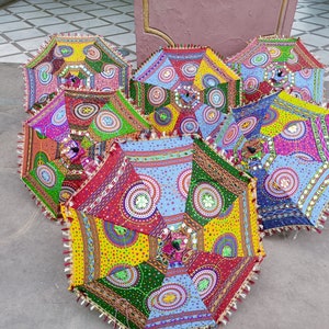 Wholesale Lots Indian Umbrella Decoration Umbrellas Traditional Mehndi Decor Umbrella Party decor Parasol Wedding Umbrellas Party Umbrella