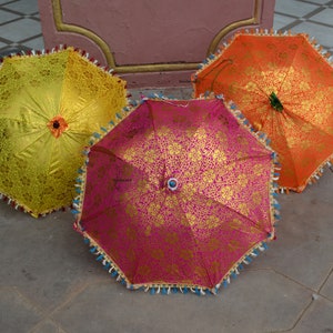 Wholesale Lots Indian Wedding decoration Umbrellas Decor Umbrellas Mehndi Decor Umbrella Party Parasol Wedding decor Umbrellas Parasols Sun image 8