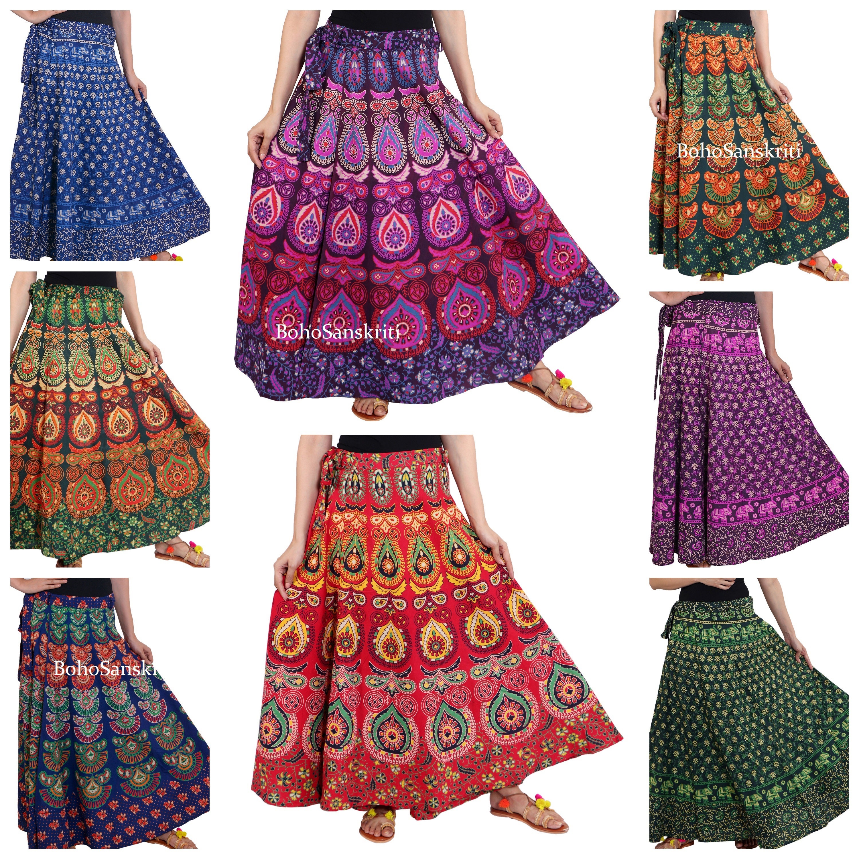 India Mirrored Skirt - Etsy
