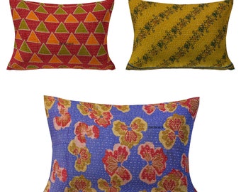Lotto all'ingrosso Copricuscino in cotone vintage Federa reversibile Hippie 16X24"