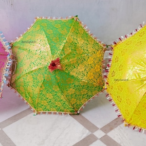 Wholesale Lots Indian Wedding decoration Umbrellas Decor Umbrellas Mehndi Decor Umbrella Party Parasol Wedding decor Umbrellas Parasols Sun image 4