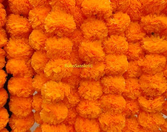 Wholesale Lot Of Marigold garland Wedding Home Decor Marigold Strings Party Decor Garlands