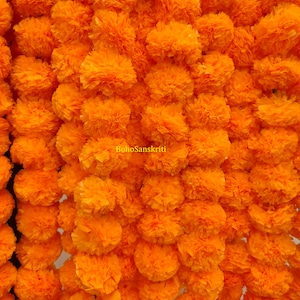 SALE ON Indian Artificial Decorative Deewali Marigold Flower Garland Strings for Christmas Wedding Party Decoration Diwali