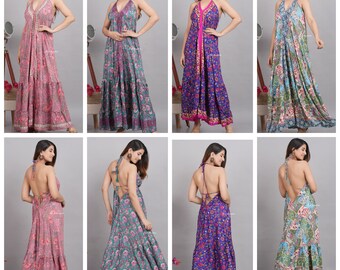 Bohemian Festival Dress, Boho Dress Ethnic Beach Long Dress, Festival Dress, Hippie Dress, Women Silk Boho Chic Gypsy Dress