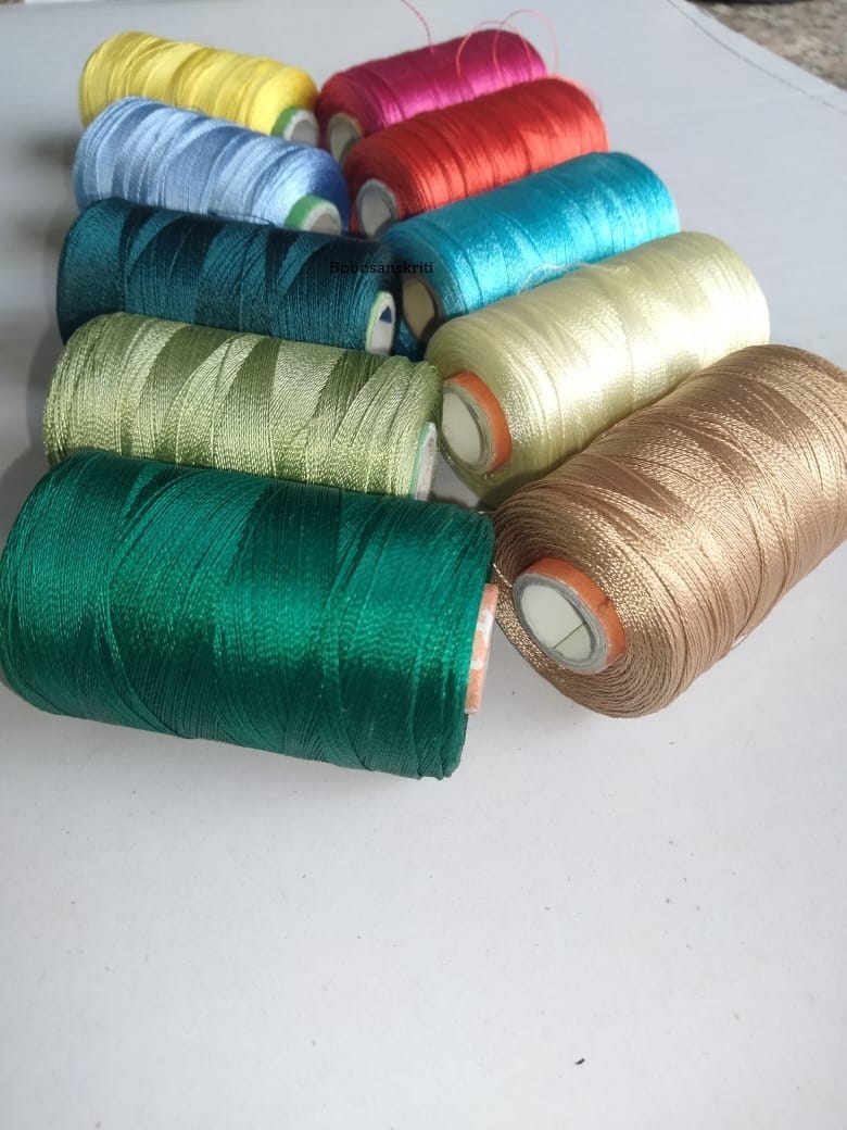 Sewing Thread Set 24 Color Spools Thread Mixed Cotton 1000 Yards Sewing  Kits