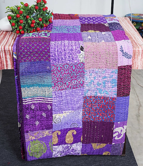 Bohemian Patchwork Quilt Kantha Quilt Handmade Vintage Quilts Boho King Size Bedding Throw Blanket Bedspread Quilting Hippie Quilts for Sale Etsy Canada