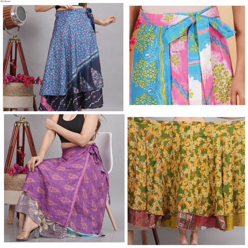 Awara Silk Wrap Skirt main image 0