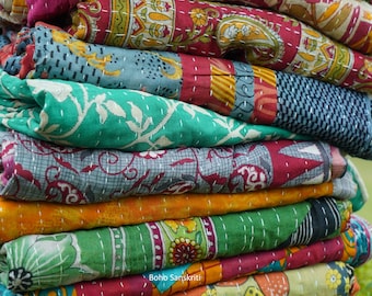 Wholesale Vintage Kantha Throw Blankets & Quilts