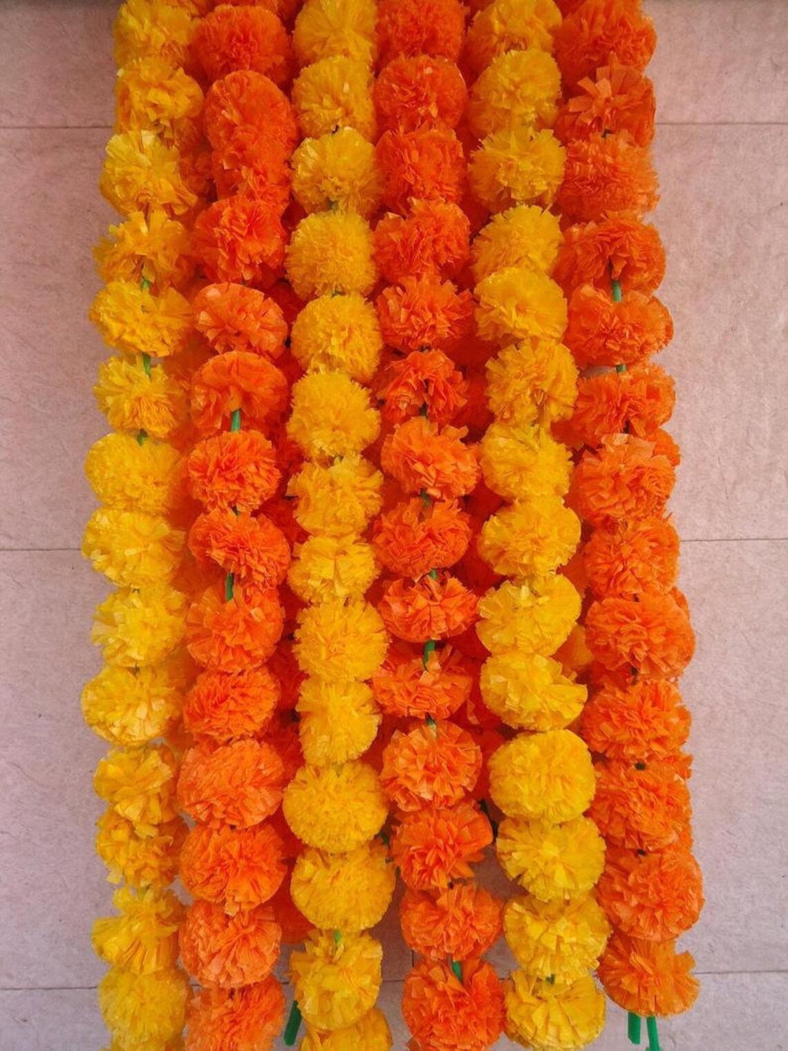 Wholesale lot Artificial Indian marigold mala/garland/haar Etsy