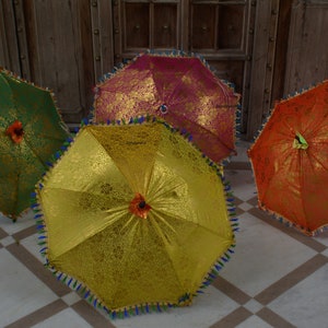 Wholesale Lots Indian Wedding decoration Umbrellas Decor Umbrellas Mehndi Decor Umbrella Party Parasol Wedding decor Umbrellas Parasols Sun image 7