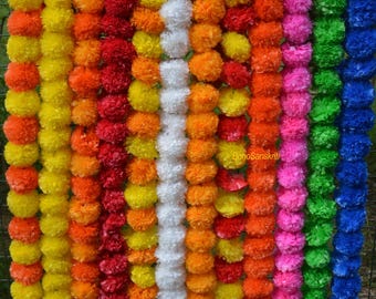 Wholesale lot of artificial plastic flowers party decoration indian wedding garlands