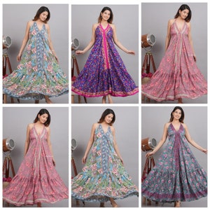 vintage handmade wrap silk dress, maxi dress, Indian Blends silk, boho style, ibiza dress, long dress