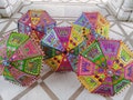 5 Pcs Sale On Indian Wedding Elephant Umbrella Handmade Umbrella Decorations Parasols Cotton Umbrellas product logo