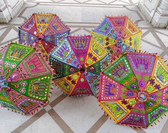 5 Pcs Sale On Indian Wedding Elephant Umbrella Handmade Umbrella Decorations Parasols Cotton Umbrellas