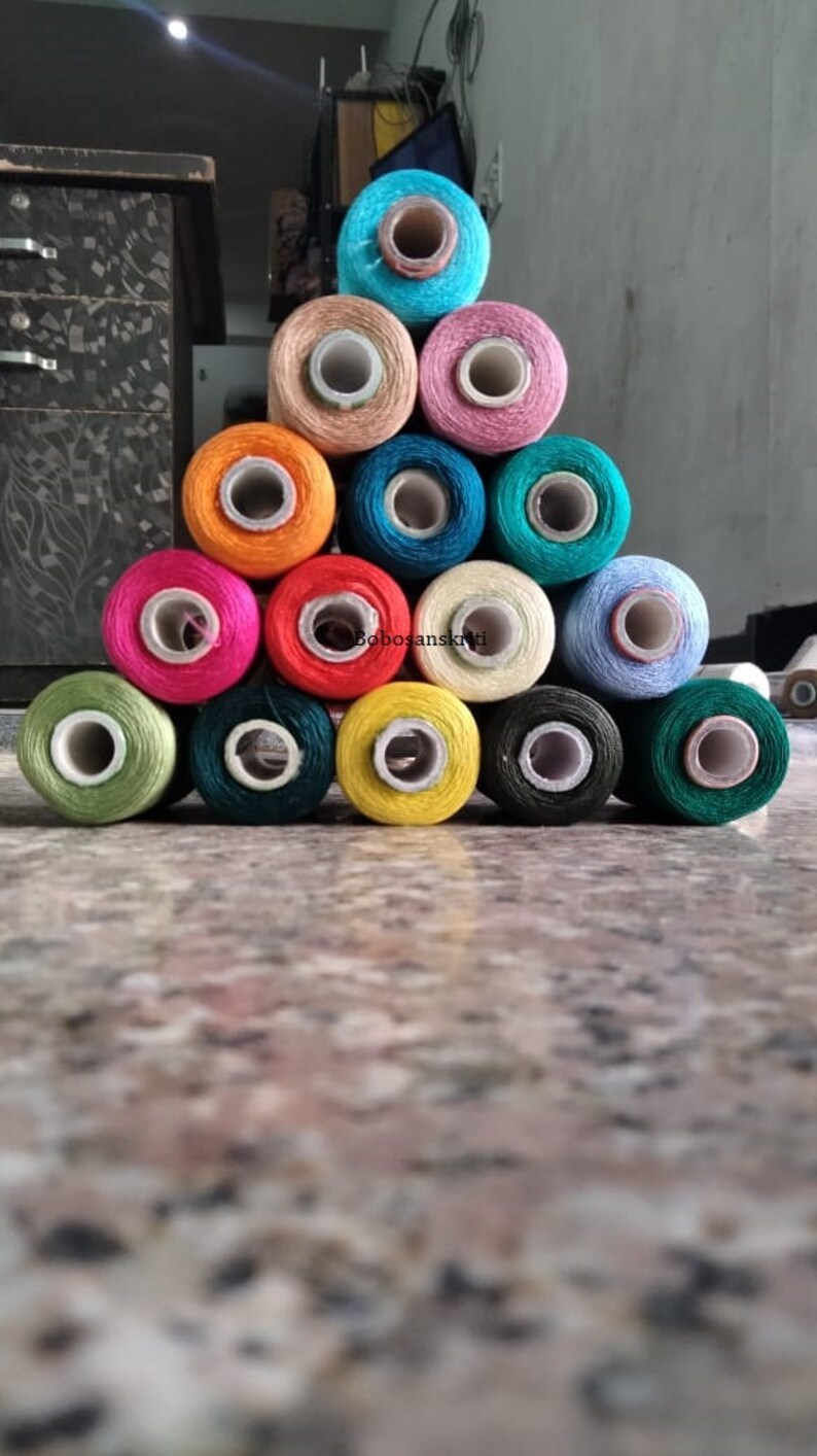 Wholesale Lot Spools of Silk Thread, Indian Art Silk Embroidery Threads ...