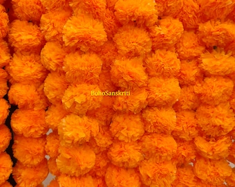 Artificial Marigold Garland: Indian Wedding, Mehndi Decor