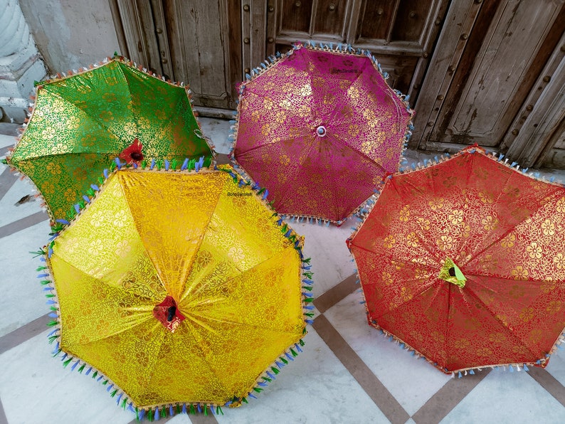 Wholesale Lots Indian Wedding decoration Umbrellas Decor Umbrellas Mehndi Decor Umbrella Party Parasol Wedding decor Umbrellas Parasols Sun image 10