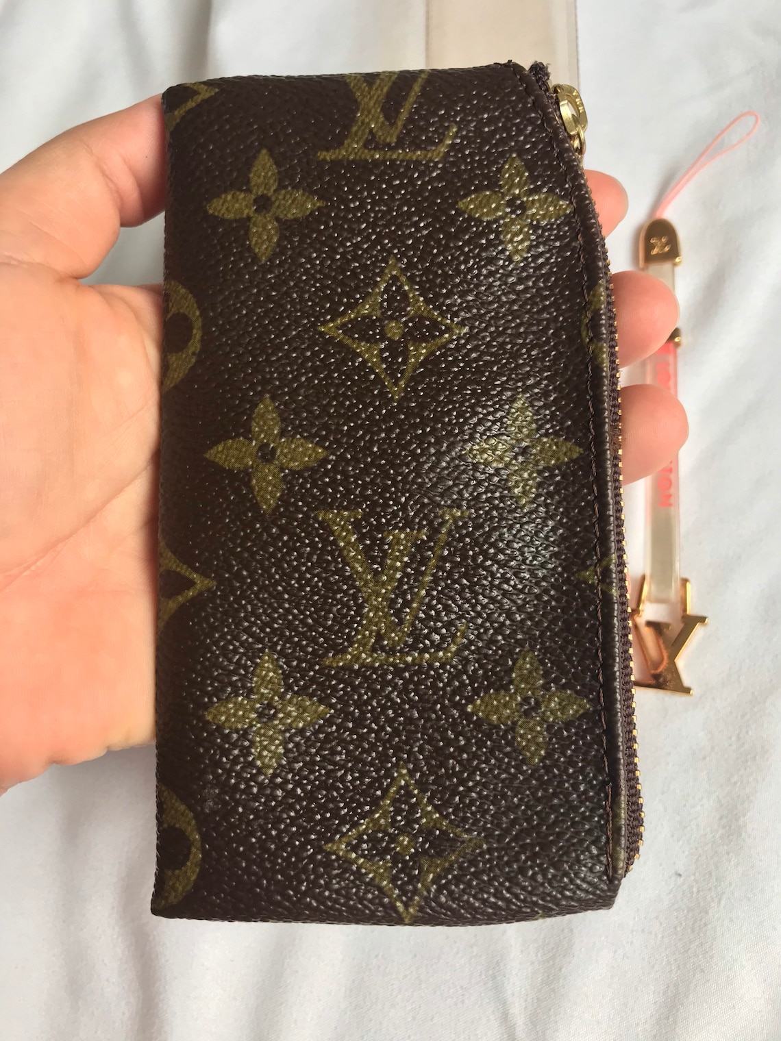 Authentic Louis Vuitton key chain/wallet preowned Etsy