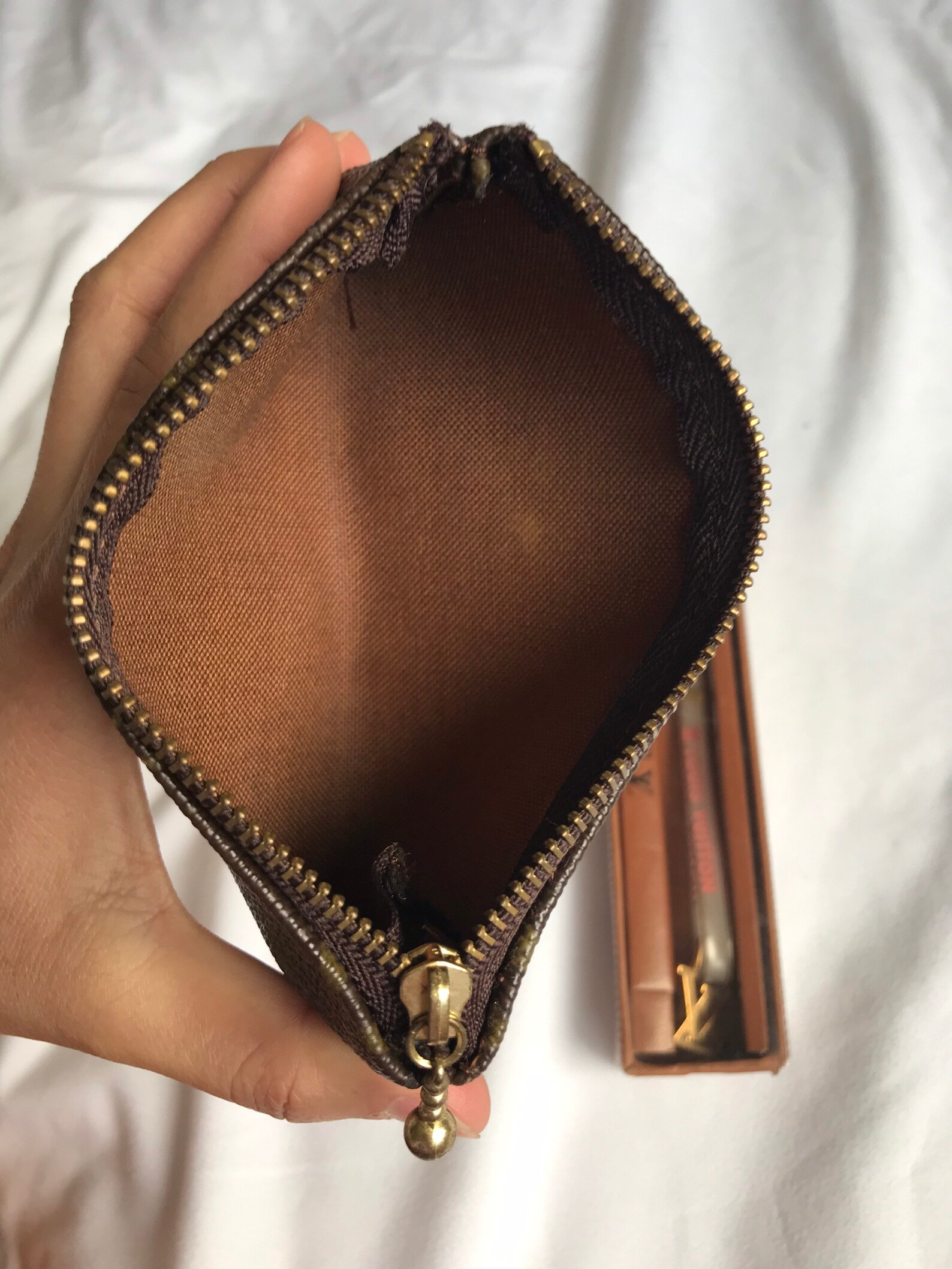 Authentic Louis Vuitton key chain/wallet preowned Etsy