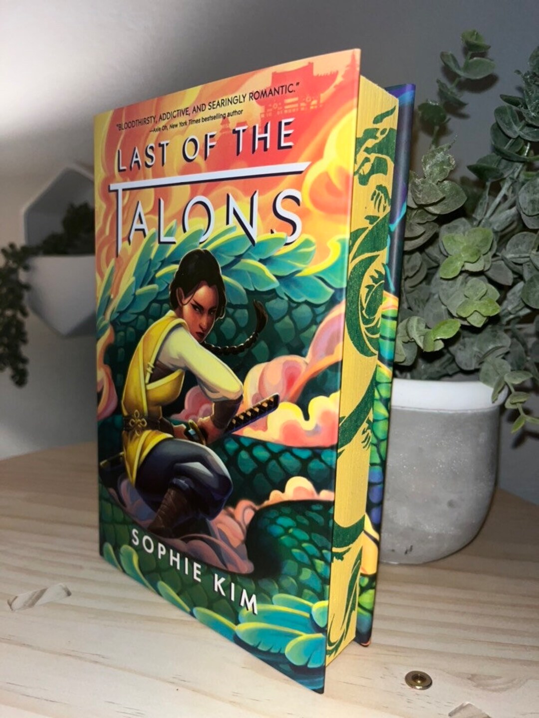 Last of the Talons Sprayed and Stenciled Edges Etsy