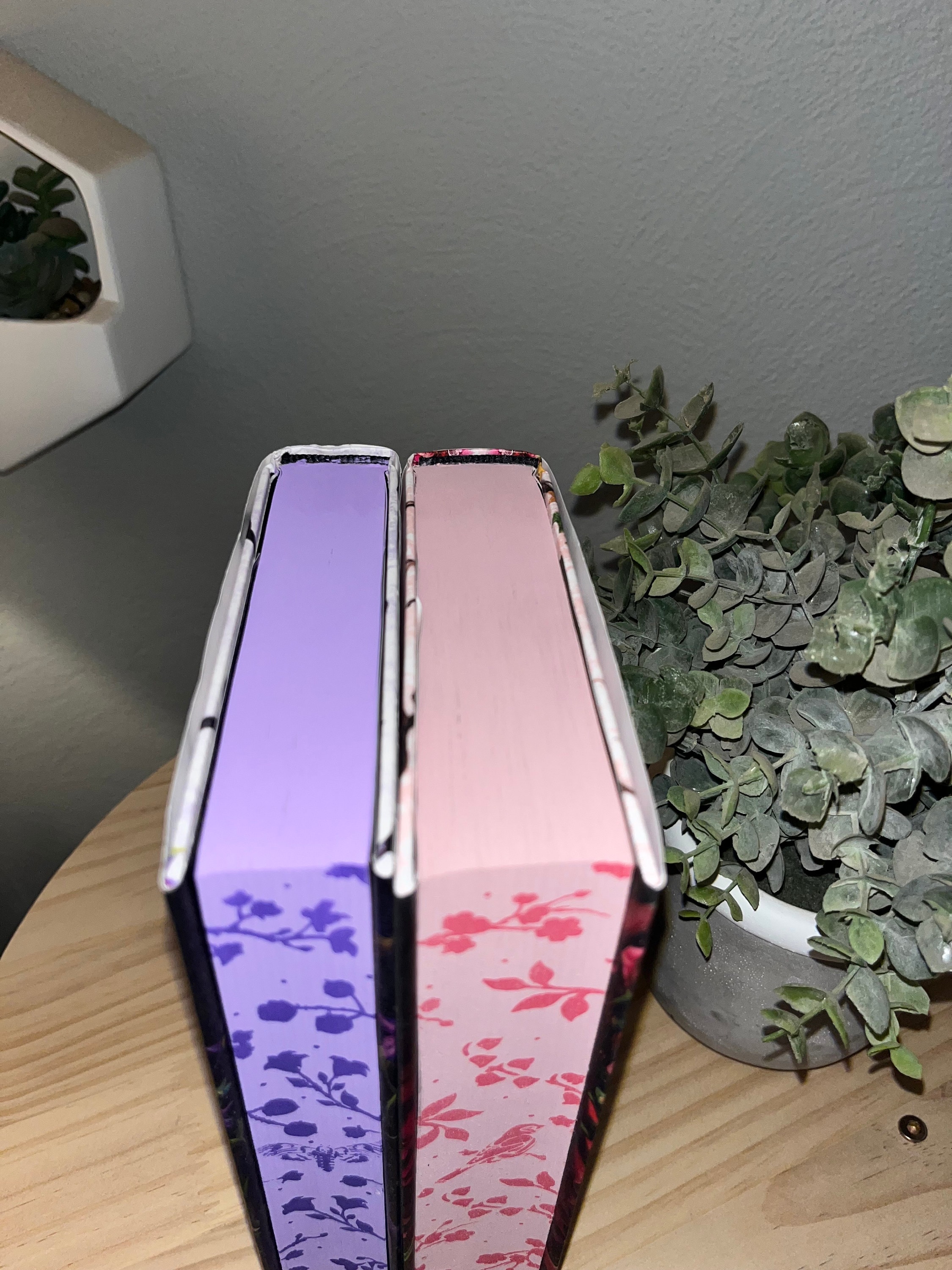 FOXGLOVE AND BELLADONNA Hand-Painted Book Edges, Sprayed Edge Books, Gothic Fantasy Books, Hardcover Books, Special Edition