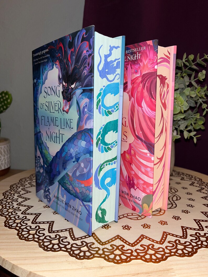 Song of the Last Kingdom Series Sprayed and Stenciled Edges Etsy