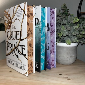 Folk of the Air Sprayed and Stenciled Edges - The Cruel Prince - The Wicked King - The Queen of Nothing