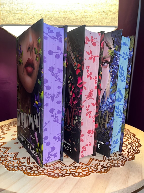 洋書 BELLADONNA series with sprayed edges Belladonna Series Sprayed and Stenciled Edges - Etsy