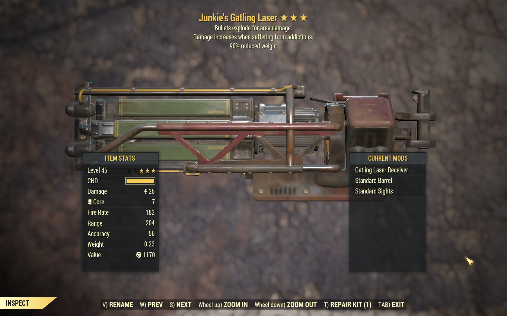 Fallout 4 gatling laser фото 96