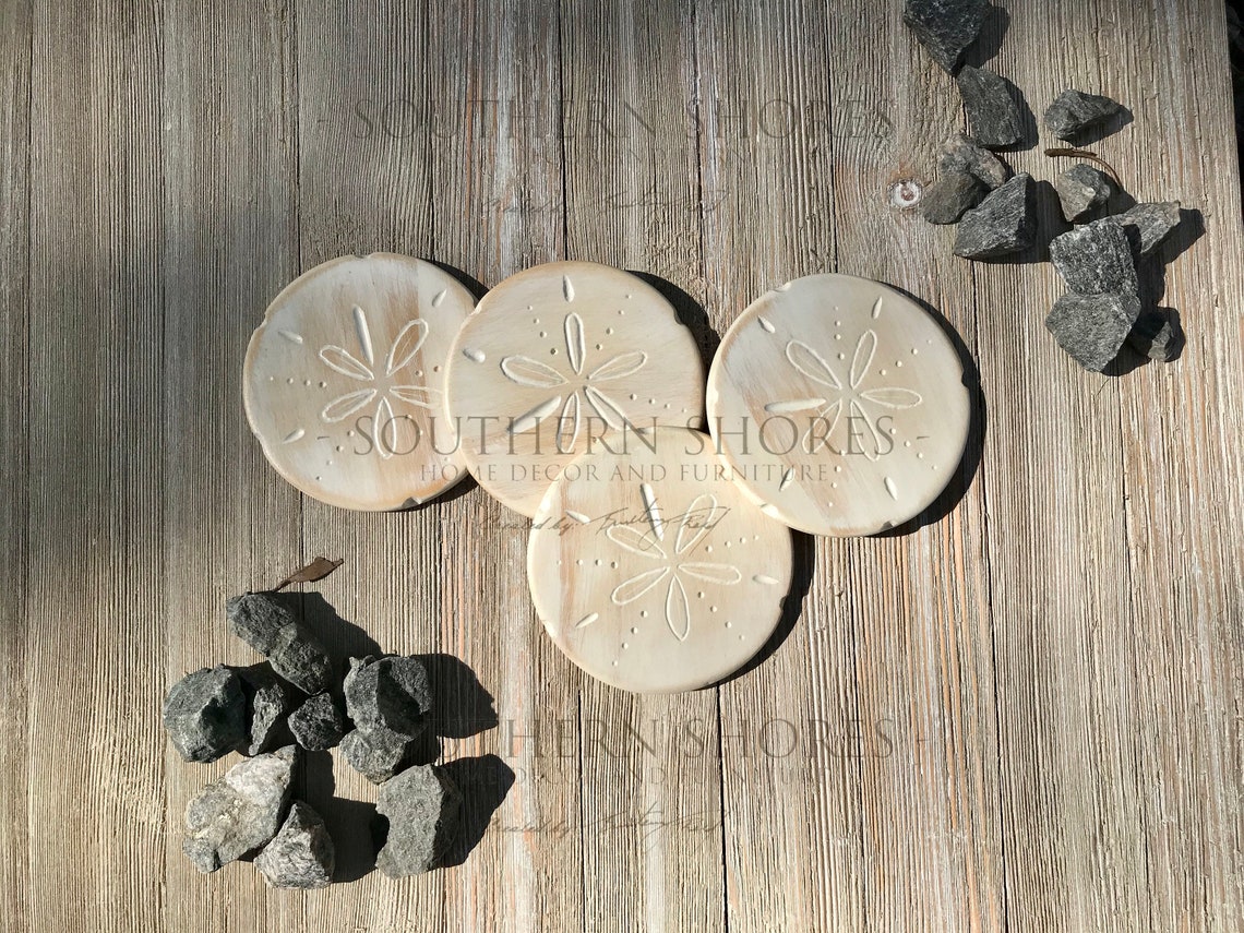 Sand Dollar Coasters/coasters/beach Coasters Etsy