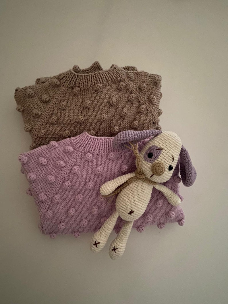 Handknit Sweater Handmade Pullover for Baby,Wool Knitted Sweater Baby Sweater